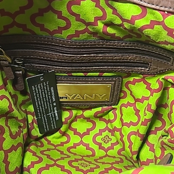 orYANY "Gwen" Distressed Leather Dual Pocket Crossbody/Shoulder Bag - Picture 10 of 15